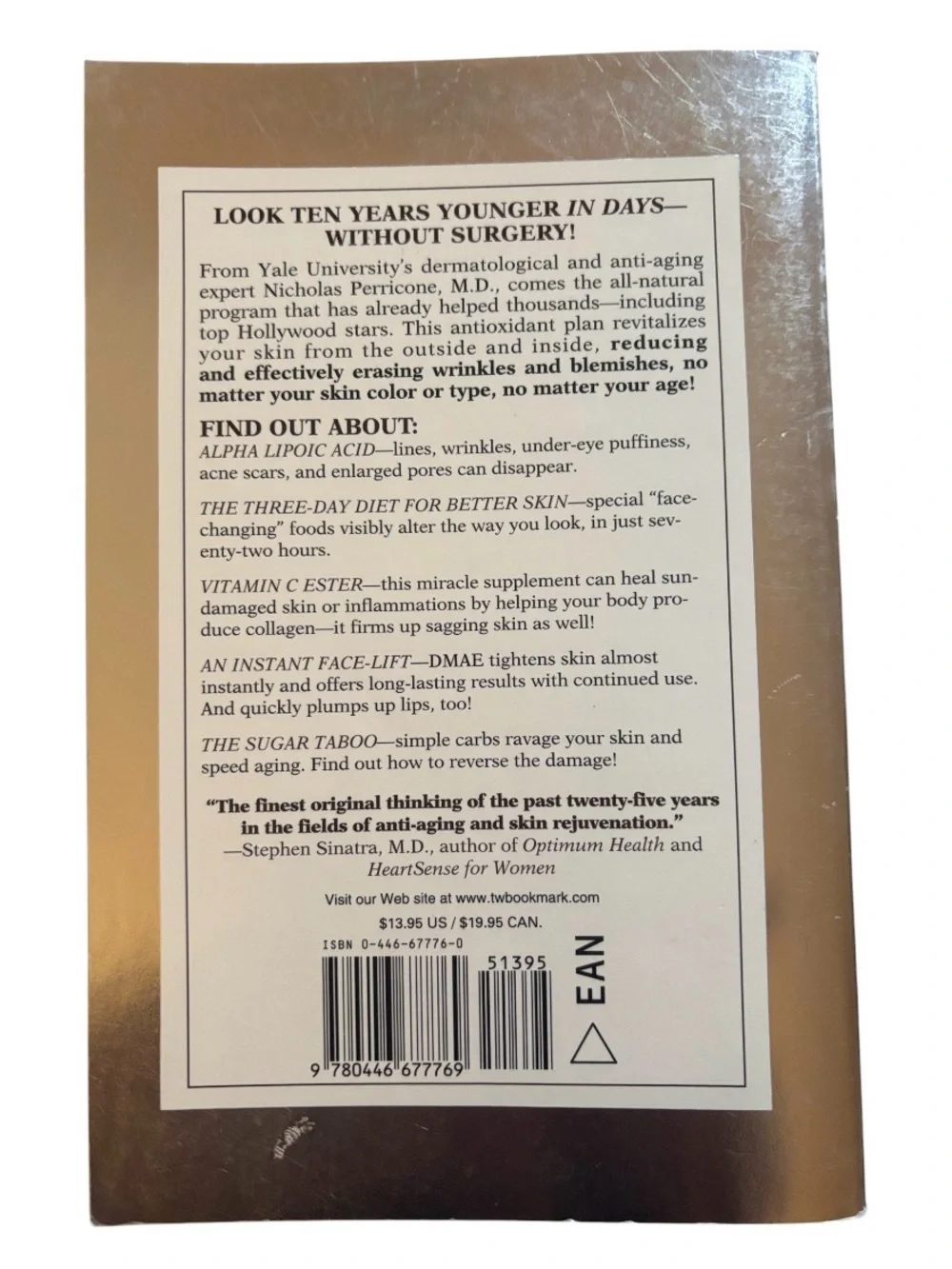 Book | The Wrinkle Cure Times Best Seller Unlock The Power of Cosmeceuticals